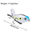 thumbnail image 2 of BE-TOOL Blades Spinner Fishing Lure with Treble Hook, Metal Fishing Baits for Saltwater Freshwater, 2 of 8