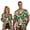 Coconut Tree, variant on Garronmavis Blue Polynesian Matching Couple Outfits Men's Short Sleeve Shirt Light Plus Size Hawaiian Shirts and Women's Button Down Shirt Casual Beach Vacation Blouse
