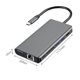 thumbnail image 2 of Estación de acoplamiento tipo C Convertidor multifunción Hub para computadora portátil Tarjeta de red Gigabit LANNMXG, 2 of 5