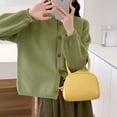 thumbnail image 2 of Korean Style Autumn and Winter New Simple Solid Color All-match Retro Knitted Cardigan Loose Lazy Style Sweater Jacket for Women, 2 of 6