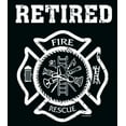 thumbnail image 2 of Men's Retired Firefighter T-shirt, Small Royal Blue, 2 of 2
