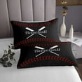 thumbnail image 3 of Erosebridal Baseball Print Bedspread Sets Queen Size, Sports Themed Bed Quilt Teens, Breathable 3pcs, 3 of 5