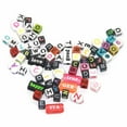 thumbnail image 2 of unbranded 500Ud Accesorios Para Bisutería Con Acrílicas De Letras Alfabeto En Colores Surtidos Para Pulseras, 2 of 8
