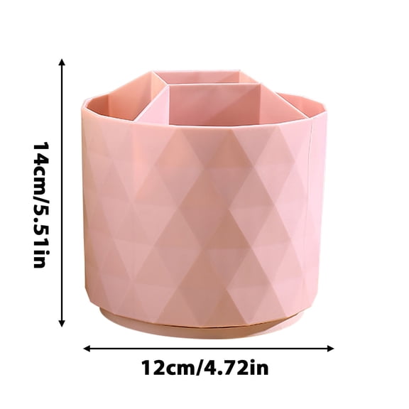 Cartoon Cute Large Capacity Rotating Pen Holder, 5-Compartment Multifunctional Storage Box for Youngster Campus Supplies, Fun and Practical Desktop Organizer for Pens Pencils and Markers