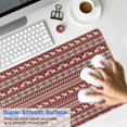 thumbnail image 4 of Long Mouse Pads for Desk,Red Christmas Reindeer Pattern Desk Mats on Top Of Desks, Desk Mouse Pad Extra Large with 3mm Non-Slip Base and Stitched Edge for Gaming,Office,Work,Home 35.4x15.7in, 4 of 5