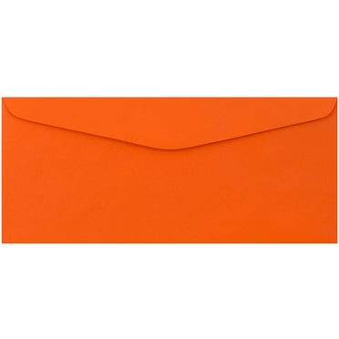 JAM Paper No. 9 Envelopes, 3 7/8 x 8 7/8, Orange, 25/Pack