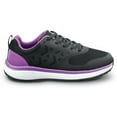 thumbnail image 2 of SR Max  Wake, Women's, Black/Purple, Athletic Style, MaxTRAX Slip Resistant, Soft Toe Work Shoe. (9.0 EW), 2 of 5