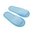 thumbnail image 2 of Unique Bargains 1 Pair Disposable Slippers Foldable Open-Toed Linen Slippers Hotel Slippers for Family Blue, 2 of 5