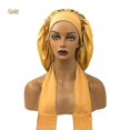 thumbnail image 1 of Gorro de Ducha Reutilizable Shaofei para Cabello Largo Ajustable Grande Resistente al Agua Dorado, 1 of 2