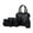 Black, variant on Upgrade Handbags Wallet Tote Bag Shoulder Bag Top Handle Satchel Purse Set 4Pcs