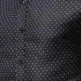 thumbnail image 6 of cllios Men's Polka Dot Dress Shirt Slim Fit Long Sleeve Stretch Business Shirt Casual Button Down Shirts Wrinkle Free Oxford Formal Shirt, 6 of 6