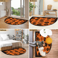 thumbnail image 7 of CURLYOOT Halloween Half Round Door Mat, Indoor Outdoor Entrance Rug, Skull Bat Pumpkin Semi Circular Area Rug, Non Slip Washable Absorbent Doormat, Laundry Room Rug 24'' x 36'', 7 of 7