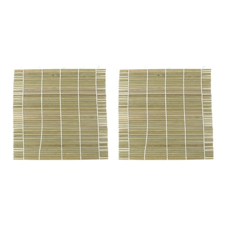 

NUOLUX 2pcs Sushi Rolling Mats Sushi Making Pads Bamboo Curtain Homemade Sushi Gadget