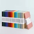 thumbnail image 2 of Cuaderno de puntos A5 de 23 colores, diario de cuero PU, tapa dura, papel grueso sin ácido de 100GSM, 188 páginas numeradas, escritura, diario, 2 of 5