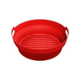 thumbnail image 2 of Ludlz Air Fryers Liners Non-stick Heat-resistant Oil-proof Baking Food Grade Basket Silicone Pan for Ninja DZ201, 2 of 8