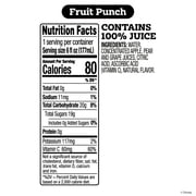 (3 pack) good2grow Marvel's Spider-Man 6oz 100% Fruit Punch Juice Single Serve (Character Tops Vary, Exact Item may not be Pictured)