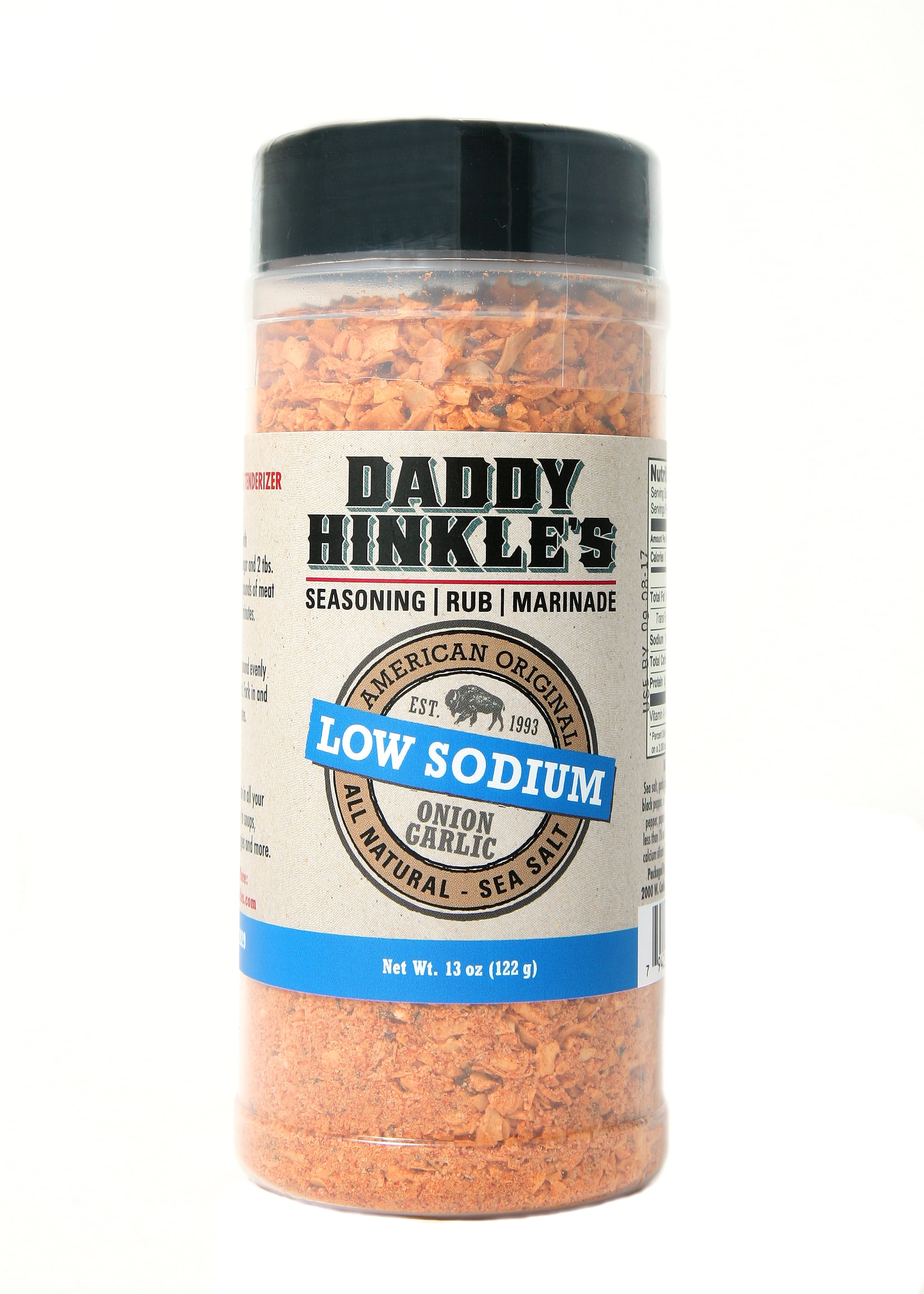 13oz Daddy Hinkle's Low Sodium Seasoning Rub Marinade