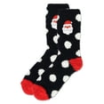 thumbnail image 3 of MeMoi Women's Polka Dot Santa Embroidery Cozy Crew Socks - Mens - Male, 3 of 3