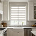 thumbnail image 7 of Tarmeek Waterproof Roll Up Shade Curtain 40x130cm White Polyester Bathroom Kitchen Window Privacy Protection Light Blocking Quick Dry Mildew Proof, 7 of 7