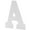 A, variant on 6 Pack: 9" White MDF Whimsy Letter by Make Market