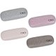 thumbnail image 1 of Paquete de 4 estuches rígidos para gafas de lona de lino, caja protectora para gafas de sol con 4 paños para gafas (4 colores) JM, 1 of 5