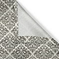 thumbnail image 5 of Ambesonne Damask Grommet Curtain, Vintage Floral Design, 50" x 84", Off White and Black, 5 of 6