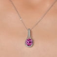 thumbnail image 4 of Gem Stone King 925 Sterling Silver Oval 12X10MM Gemstone Birthstone Pendant Necklace for Women With 18 inch Silver Chain, 4 of 6
