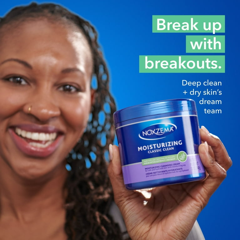 Noxzema Deep Moisturizing Facial Cleanser Cream, Daily Beauty Wash