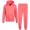 Coral, variant on Girls Jogger Set Lightweight Fleece Zip Up Hoodie Sweatshirt and Sweatpants 2 Piece