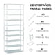 thumbnail image 3 of Estante Organizador para Zapatos de 9 Niveles | Acero Inoxidable | Almacenamiento de Calzado | Tela Impermeable | Zapatero Armable para 27 Pares, 3 of 5