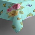 thumbnail image 3 of Pioneer Flower Floral Print Pattern Rectangle Tablecloth 60"x84", Waterproof Polyester Table Cloth, Wipeable Spillproof for Dining Camping Indoor Outdoor, 3 of 5