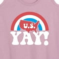 thumbnail image 3 of Instant Message - USA Yay - Women's Racerback Tank Top, 3 of 6