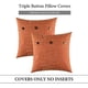 thumbnail image 2 of Juego de 2 fundas de almohada decorativas de lino, funda de almohada de tres botones, funda de almohada vintage de granja para sofá cama Adepaton  LRWJ254-13, 2 of 5