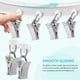 thumbnail image 4 of 50 ganchos deslizantes para cortinas, clips para cortinas, colgadores de cortinas de metal, ganchos enrollables, soportes para cortinas, 4 of 5