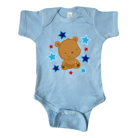 

Inktastic 4th of July Bear Childs USA Holiday Gift Baby Boy or Baby Girl Bodysuit