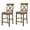 Beige+Brown#1, variant on Wooden Dining Chairs, Tan and Weathered Grey Counter Height Stools with Cross Back (Set of 2), Grey Dining Chairs,Wood Upholstered Dining Chairs, Furniture Dining Furniture Seating for Dining