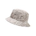 thumbnail image 7 of Daisy Rose Bucket Hat - Unisex Packable Summer Travel Beach Sun Hat - Cream Snake, 7 of 7