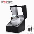 thumbnail image 4 of 2025 [2 modos de rotación] FRUCASE PU Watch Winder para relojes automáticos Watch Box 1-0 / 2-0, 4 of 5