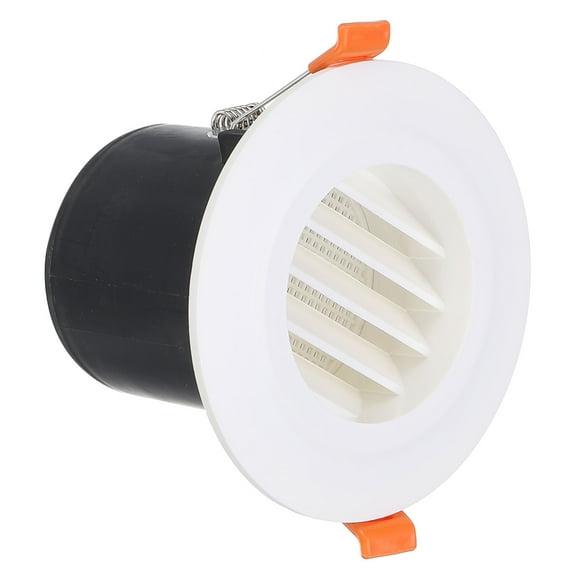 Uxcell 3 Inch Round Air Vent Spring Loaded, ABS Soffit Exhaust Vent with Louver Grille for Home Office, White