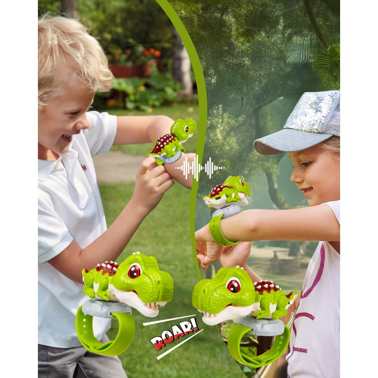 Nitigo Dinosaur Headlamp For Kids Flashlight Led Headlights Roar & Silent Mode, T-Rex Dinosaur Toys For Kids 3-5 4-6 5-7 6-8, Camping Gear, Easter Gifts For Boys Girls Adults