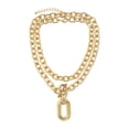 thumbnail image 7 of YYKihy Fashion Personality Aluminum Chain Multi Layer Necklace Fashion Geometric Metal Buckle Collar Ornament Female, 7 of 7
