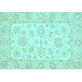thumbnail image 1 of Ahgly Company Indoor Rectangle Oriental Light Blue Traditional Area Rugs, 6' x 9', 1 of 4