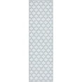 thumbnail image 4 of Well Woven Moroccan Trellis 2'7" x 9'6" Runner Rug Ivory & Dark Blue, 4 of 8