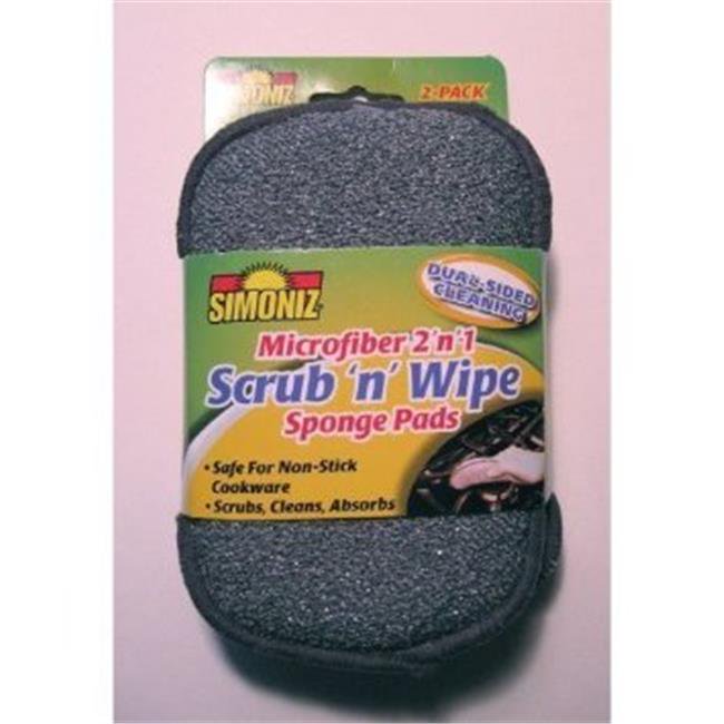 A & H Brande S927 2PK Microfiber Tuff Scrub Wipe Pads pack of 12