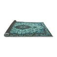 thumbnail image 2 of Ahgly Company Indoor Rectangle Medallion Light Blue Traditional Area Rugs, 5' x 8', 2 of 4