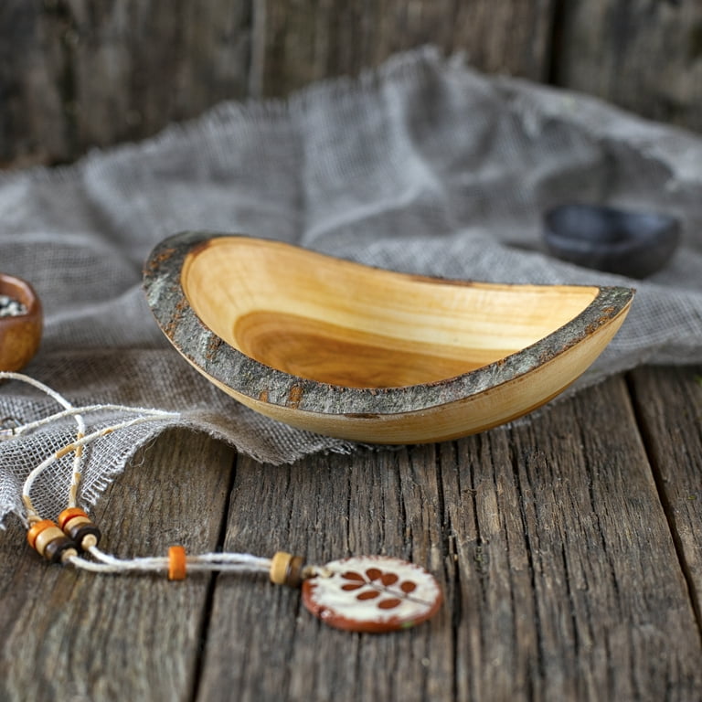 Wooden decorative bowl deals