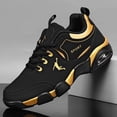thumbnail image 4 of [Lightweight Cushioned Sneakers] Men's Air Cushion Sneakers - Lightweight Cushioned Running Shoes with Upper & Sole, Low-Top Stability Technology Suitable for Gym,, Casual Wear - Absorption Athletic, 4 of 8