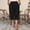 Black, variant on High Waisted Wide Leg Capri Pants Women Elastic Waist Polyester Spandex Cropped with Large Patch Pockets Rolled Cuffs Casual Summer Everyday Wear