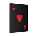 thumbnail image 5 of Ace Of Hearts Black Surface Playing Card Canvas Wall Art for Home Decor Ready-to-Hang, 5 of 18