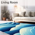 thumbnail image 2 of ODIKA 4'x6' Machine Washable Non-Slip Area Rug, Stair High Traffic Rug, Blue, 104518, 2 of 7